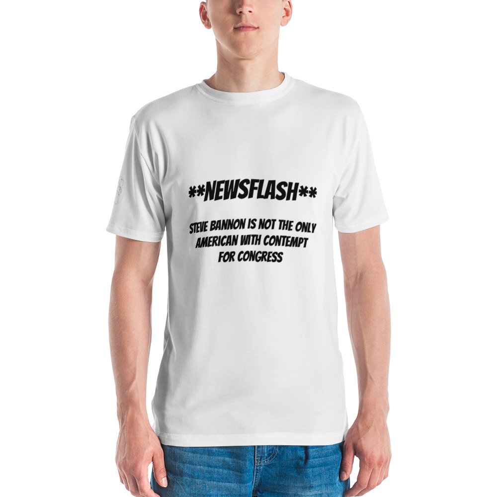 NEWSFLASH: Bannon- Men’s t-shirt, White